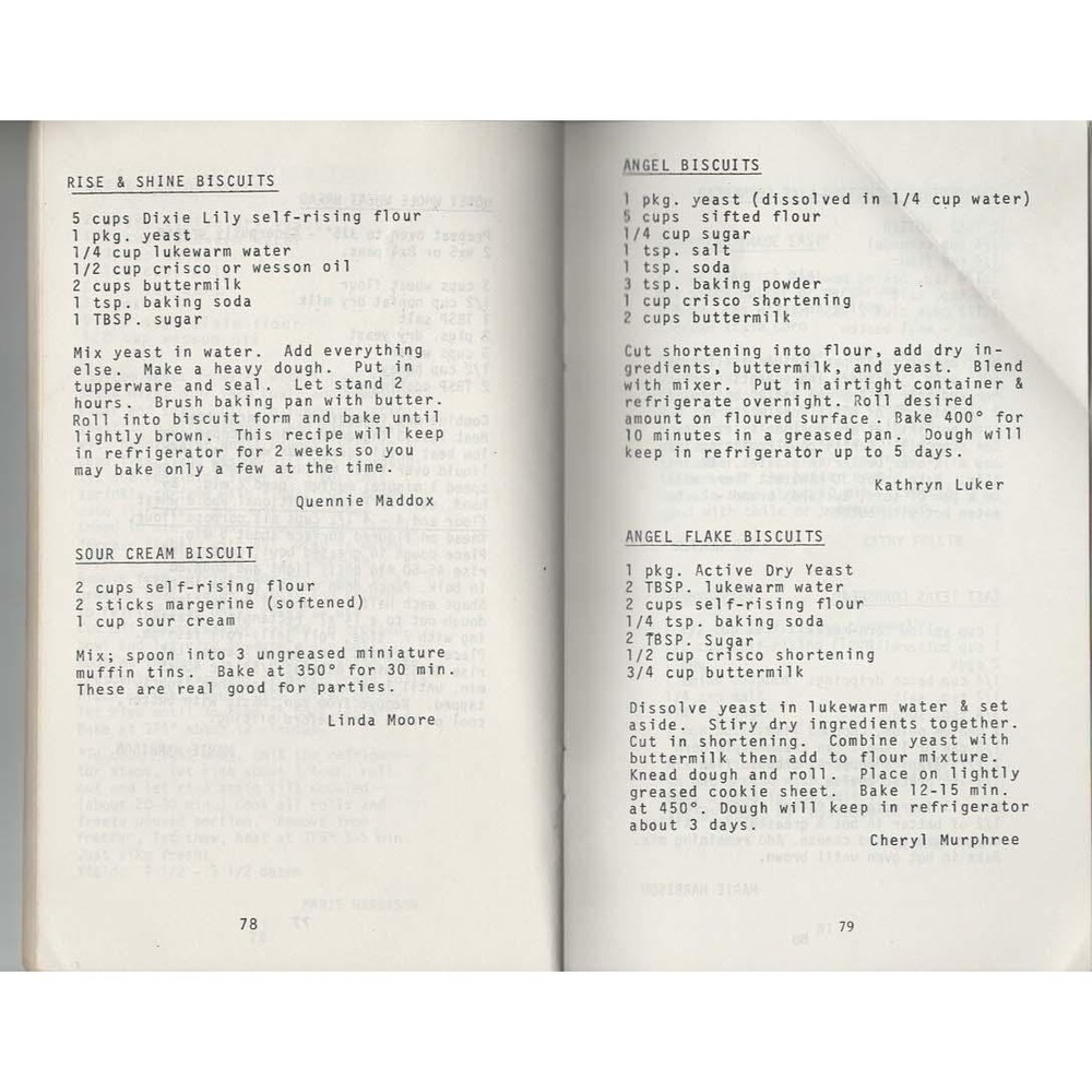 Baptist Women Share the Bread of Life Cookbook Hilldale Baptist Church Bham, AL - Picture 2 of 4